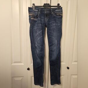 Buffalo David Bitton Women's Skinny Jeans - Dark Blue Stanza Low Rise SZ 29